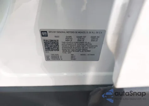 2023 GMC Terrain Fwd Slt z USA, uszkodzony, nr VIN 3GKALPEG4PL273390